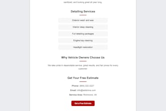 build a clean website for your small business