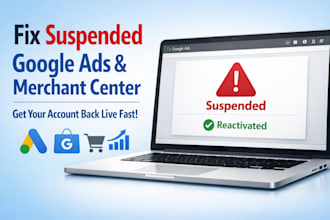 unsuspend your google ads account and shopping ads misrepresentation