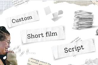 write short film scripts with natural dialogue, strong pacing