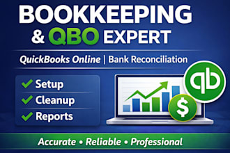 do quickbooks bookkeeping, cleanup and reconciliation