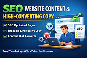 write SEO website content, high converting homepage copy