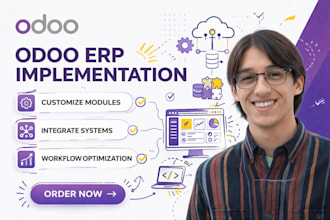 implement odoo erp, customize modules, integrate systems, workflow optimization