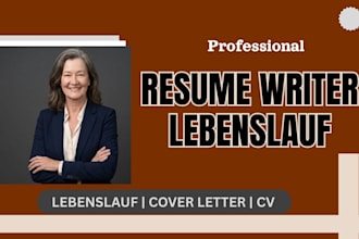 write ats resume, lebenslauf, cover letter with SEO keywords