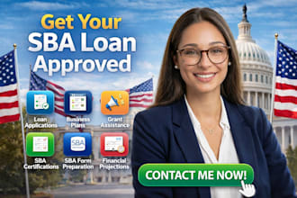 write a professional sba business plan for sba 7a loan