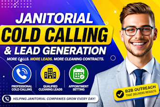 janitorial cold calling, cold calling janitorial cleaning services, cold caller