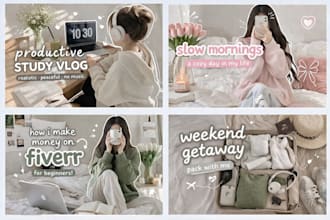 design aesthetic thumbnails for your youtube videos