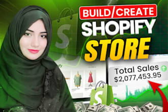 build shopify website, design or redesign shopify store, dropshipping store