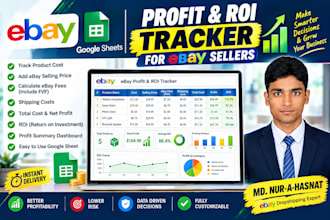 create an ebay profit and ROI tracker in google sheets
