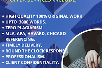 write high quality same day delivery reports and web research summaries