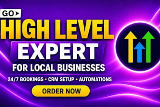 set up gohighlevel CRM automation and sales pipeline for gyms salons and clinics