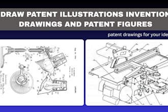 draw patent illustrations invention drawings and patent figures for your idea