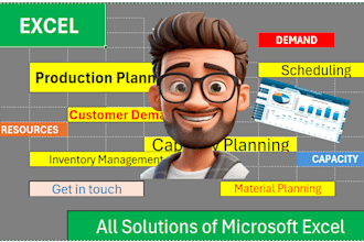 create production planning and scheduling sheet in excel