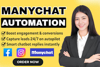 create manychat chatbot automation for facebook instagram marketing