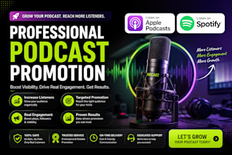 do promote apple podcast and spotify organic listeners