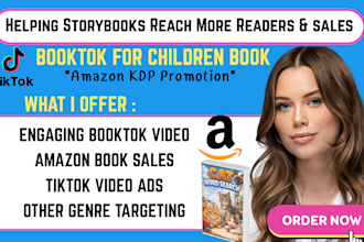 do booktok promotion children book amazon KDP ads booktok influencer marketing