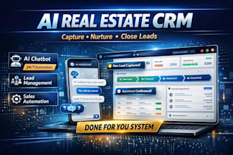 build real estate crm automation system with ai chatbot and lead management