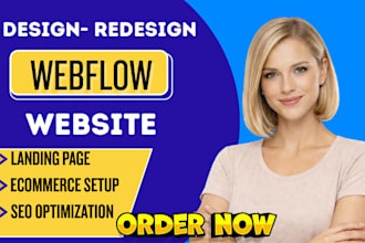 design or develop webflow website, figma to webflow, webflow landing page