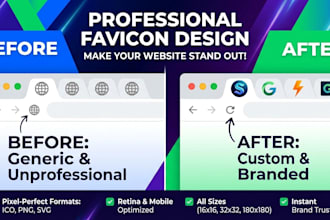 design a modern minimalist favicon for your website