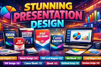 design business  lead magnet canva workbook brochure book design pdf lead magnet