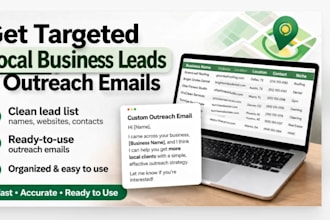 clean b2b lead lists and write custom outreach email drafts