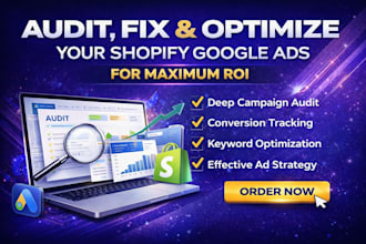 audit fix and optimize your shopify google ads for maximum ROI