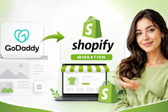 move website from godaddy to shopify migration service