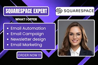 do squarespace email marketing mailchimp integration automation flow