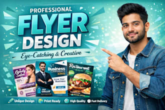 create custom flyer design with fast delivery