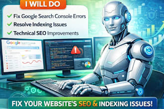 fix google search console errors, indexing issues and technical SEO