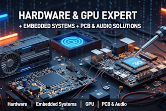 design hardware, GPU systems, embedded systems, audio interfaces, and pcbs
