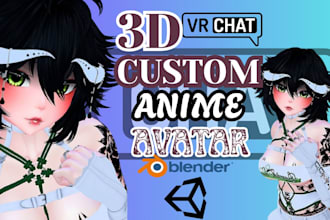 do custom vrchat avatar, vrc avatar, 3d anime, nsfw, vr character, furry avi