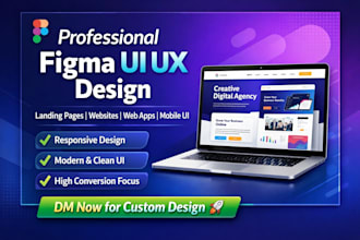 do figma website design and UI UX website mockup