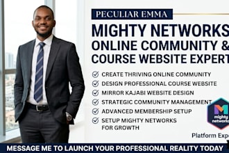 online community course kajabi website community management mighty networks