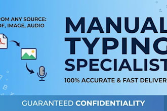 do fast manual typing and transcription from PDF or images