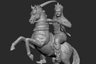 create 3d pet, animal or creature sculpted in zbrush for 3d printing