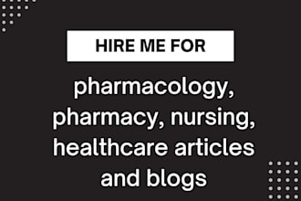 pharmacy, pharmacology and health articles and blogs