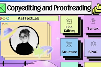 copyedit and proofread your text