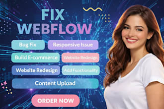fix, design, redesign or update issues on webflow websites, figma to framer web