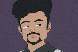 create custom vector character illustrations