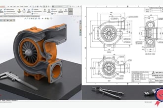 do professional technical drawing for manufacturing and prototyping