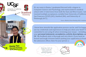 edit your med school personal statement with free revision