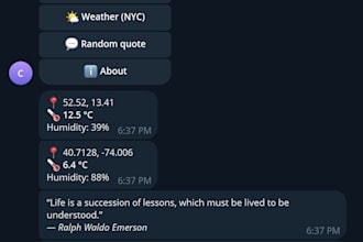 create a simple telegram bot in python with aiogram