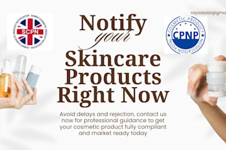 help you launch cosmetic product eu UK cpnp scpn and labeling clp