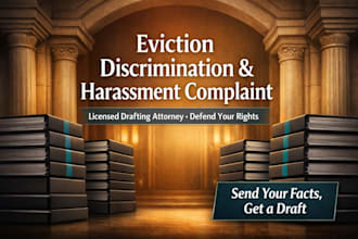 draft a complaint for eviction discrimination or landlord harassment