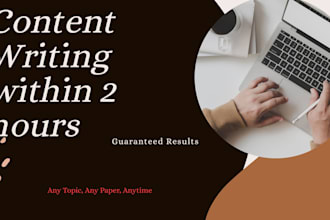 craft well researched articles with fast turnaround