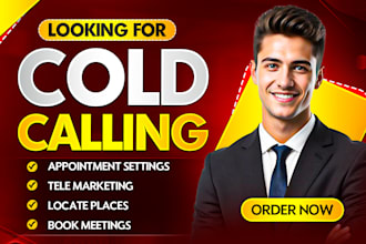 do professional cold calling and appointment setting