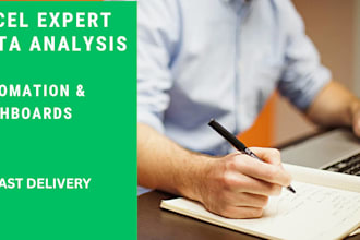 create advanced excel dashboards and automated reports