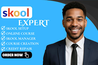 setup skool online course community skool course creation setup skool manager