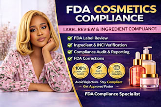 review fda cosmetics labeling and ingredient for compliance
