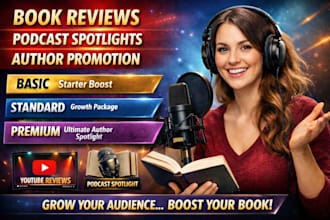 present  you tube author review, author podcast spotlight and book promotion